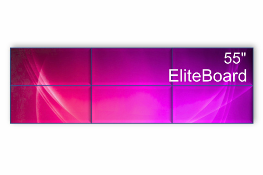 Изображение Видеостена 3x2 EliteBoard 55" PK557FFLN