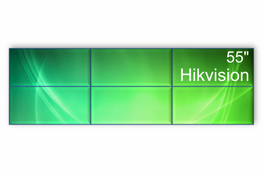  Фото видеостена 3x2 hikvision 55" ds-d2055hr-g - фото 1