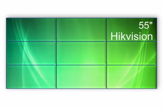 Изображение Видеостена 3x3 Hikvision 55" DS-D2055LE-G