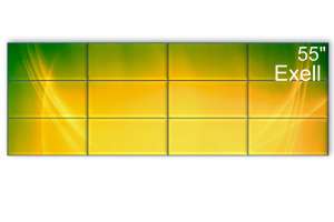  Фото видеостена 4x3 exell 55" expd-wa55ab15 - фото 2