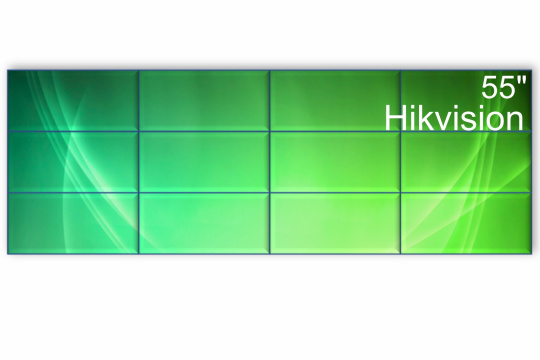 Изображение Видеостена 4x3 Hikvision 55" DS-D2055LR-G